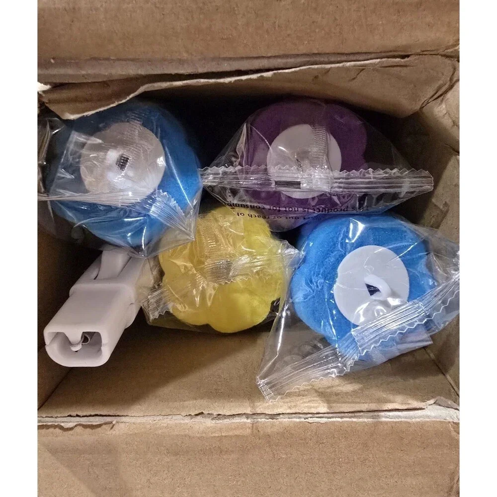 SNOFRID Disposable Toilet Brush Toilet Bowl Wand Holder Set 24PCS Cleaner - NEW